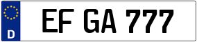 Trailer License Plate
